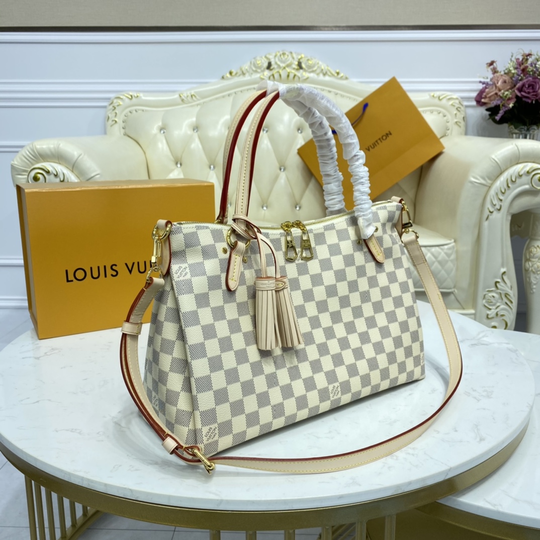 Louis Vuitton LYMINGTON Tote Handbag Damier Azur N40022